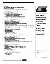 DataSheet ATmega165 pdf